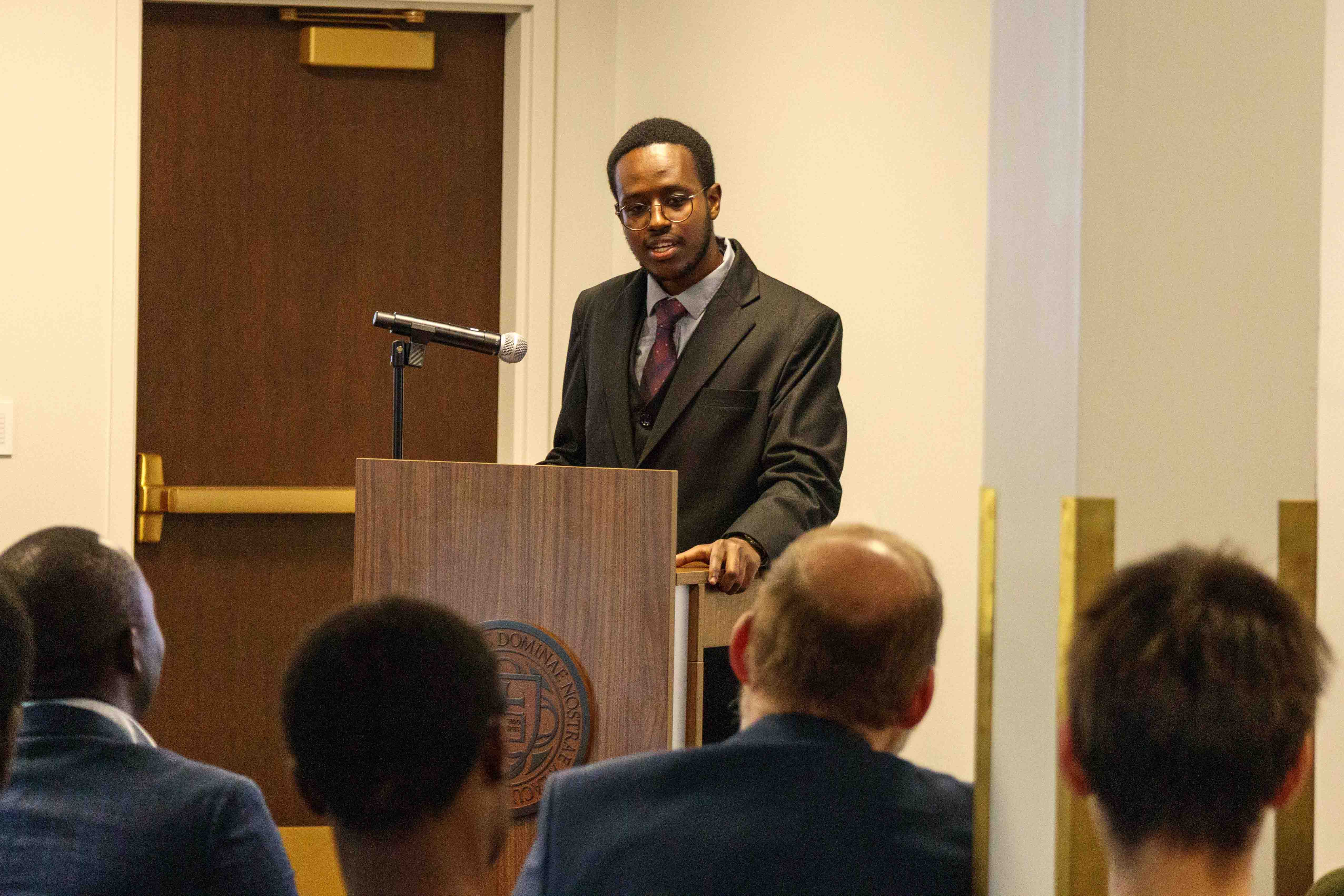 Speaker at the book launch